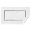 Sferra Lindo Bath Rug In White Grey