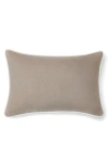 Sferra Manarola Reversible Slub Linen Decorative Pillow In Gray