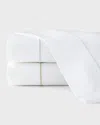 Sferra Marcus Classic King Pillowcase Pair In White/blue
