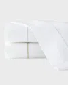 Sferra Marcus Classic Queen Sheet Set In White/taupe