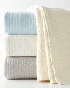 Sferra Marcus Twin Tara Blanket, 80" X 100" In White
