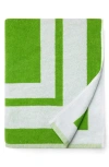 Sferra Mareta Cotton Terry Cloth Beach Towel In Citrus