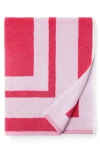 Sferra Mareta Cotton Terry Cloth Beach Towel In Pink