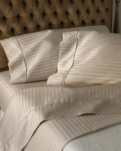 Sferra Marianna Standard Stripe Pillowcases In White