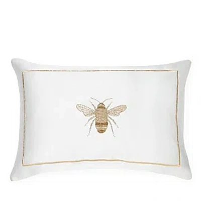 Sferra Miele Decorative Pillow, 12 X 18 In Snow/gold