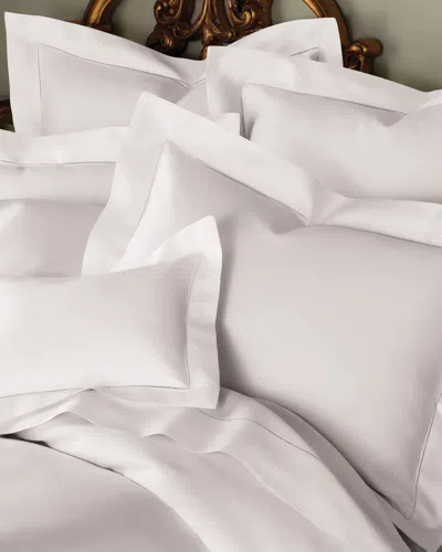 Sferra Milos Boudoir 1,020 Thread Count Solid Sateen Sham In White