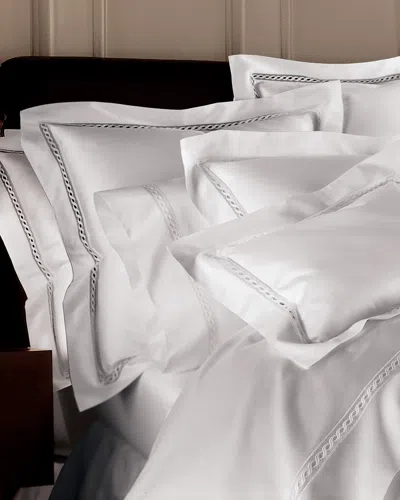 Sferra Milos European 1,020 Thread Count Solid Sateen Sham In White