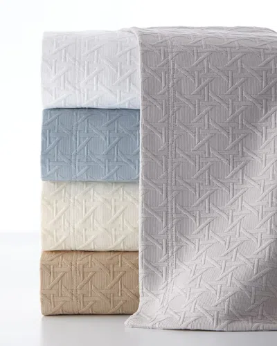Sferra Milos King Solid Sateen Flat Sheet In White