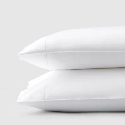 Sferra Milos Standard Pillowcases, Pair In White