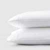 Sferra Two Standard 1,020tc Solid Sateen Pillowcases In White