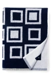 Sferra Monterosso Cotton Terry Cloth Beach Towel In Midnight
