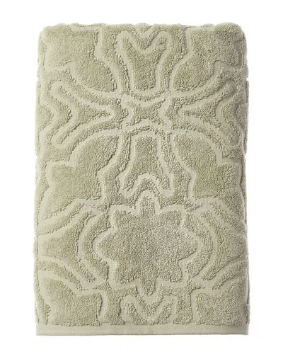 Sferra Moresco Combed Cotton Bath Towel In Green