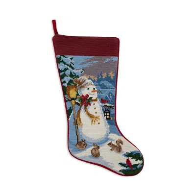 Sferra Needlepoint Holiday Stocking In Brown