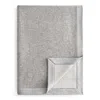 Sferra Nerino Full/queen Blanket, 100" X 94" In Gray/light Gray