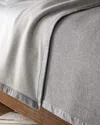 Sferra Nerino King Blanket, 120" X 94" In Grey/light Grey