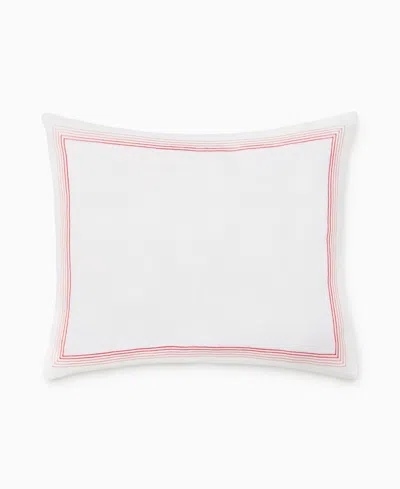 Sferra Nivara Cotton Decorative Pillow, 18" X 22" In Pink