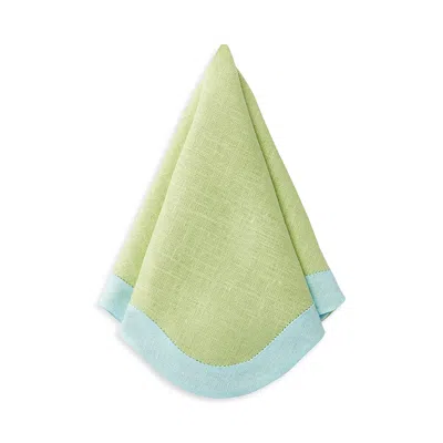 Sferra Ondulato Dinner Napkins, Set Of 4 In Kiwi  Clear