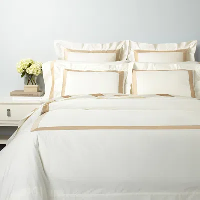 Sferra Orlo Boudoir Sham In White/charcoal