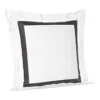Sferra Orlo Euro Sham In White/charcoal