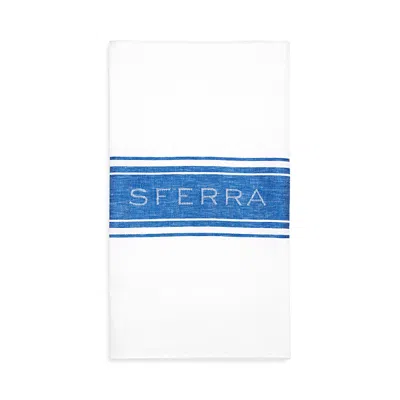 Sferra Parma Kitchen Towel, Set Of 2 In White/blue