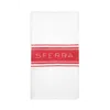 Sferra Parma Kitchen Towel, Set Of 2 In White/red
