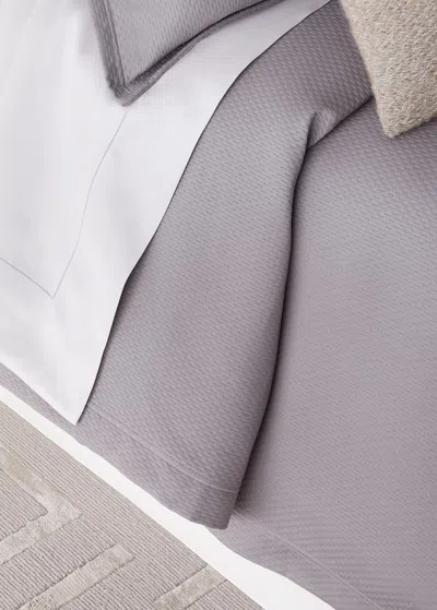 Sferra Perrio Matelasse King Coverlet In Silver