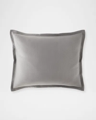 Sferra Perrio Matelasse Standard Sham In Gray