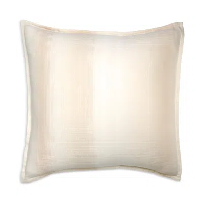 Sferra Perugia Striped Sateen Euro Sham - Exclusive In White