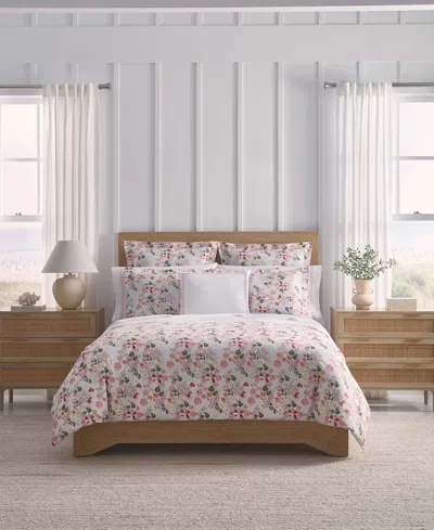 Sferra Petali Floral Cotton Duvet Cover, King In Pink