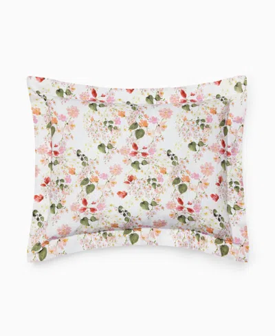 Sferra Petali Floral Cotton Sham, King In Pink