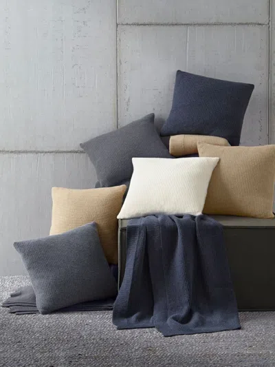 Sferra Pettra Decorative Pillow, 18 X 18 In Grey