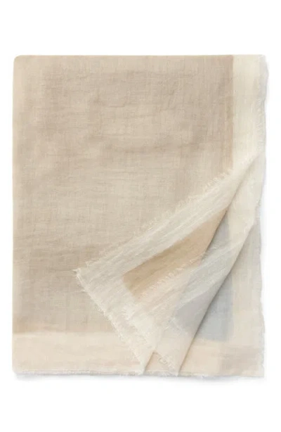 SFERRA SFERRA PITURA COTTON & LINEN THROW BLANKET