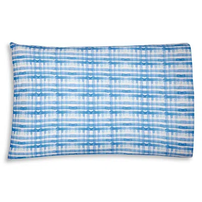 Sferra Plaidino Pillowcase, Standard In Blue