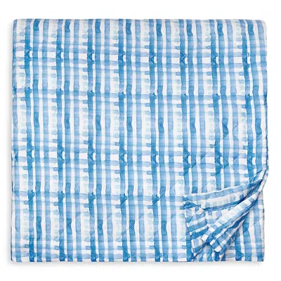 Sferra Plaidino Quilt, Full/queen In Blue