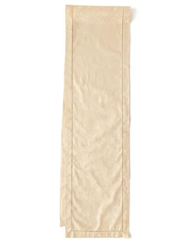 Sferra Plume Jacquard 108"l Table Runner In Neutral