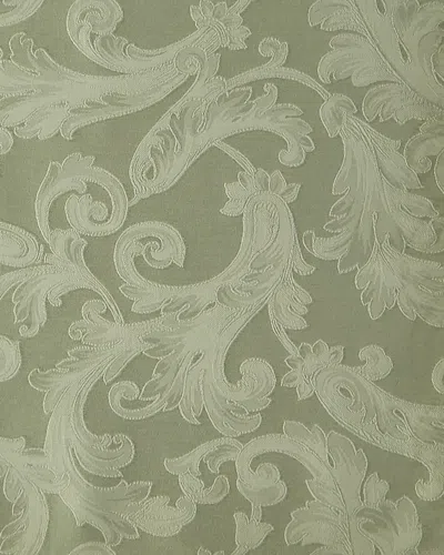 Sferra Acanthus Jacquard Tablecloth 70" X 144" In Sage