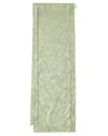 Sferra Plume Jacquard 72"l Table Runner In Sage