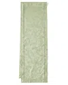 Sferra Acanthus Jacquard Table Runner, 15" X 90" In Sage