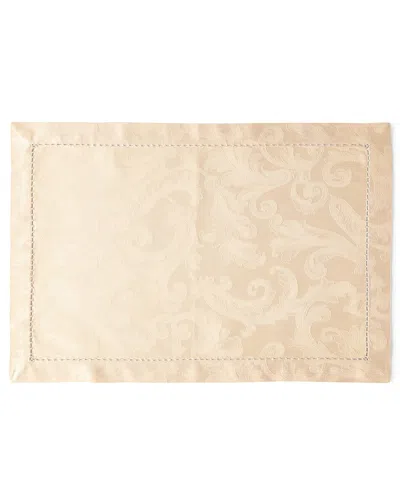 Sferra Acanthus Jacquard Placemats, Set Of 4 In Parchment