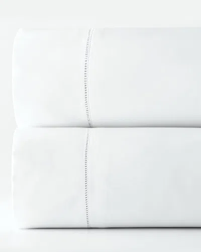 Sferra Millesimo Queen Sateen Flat Sheet In White