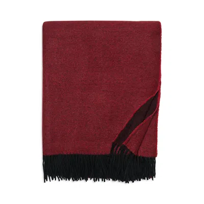 Sferra Renna Fringed Throw In Merlot
