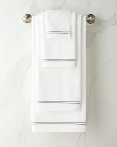 Sferra Resort Bath Towel In White/iron