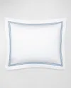 Sferra Grande Hotel Euro Sham In White/cadet