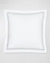 Sferra Grande Hotel Sham In White/silver