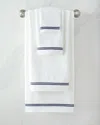 Sferra Aura Washcloth In White/navy