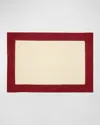 Sferra Roma Placemats, Set Of 4 In Stone/cinnabar