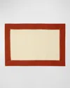 Sferra Roma Placemats, Set Of 4 In Stone/paprika