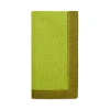 Sferra Roma Colorblock Dinner Napkins, Set Of 4 In Avocado/apple