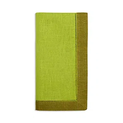 Sferra Roma Colorblock Dinner Napkins, Set Of 4 In Avocado/apple