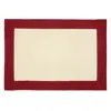 Sferra Roma Colorblock Placemats, Set Of 4 In Stone/cinnabar
